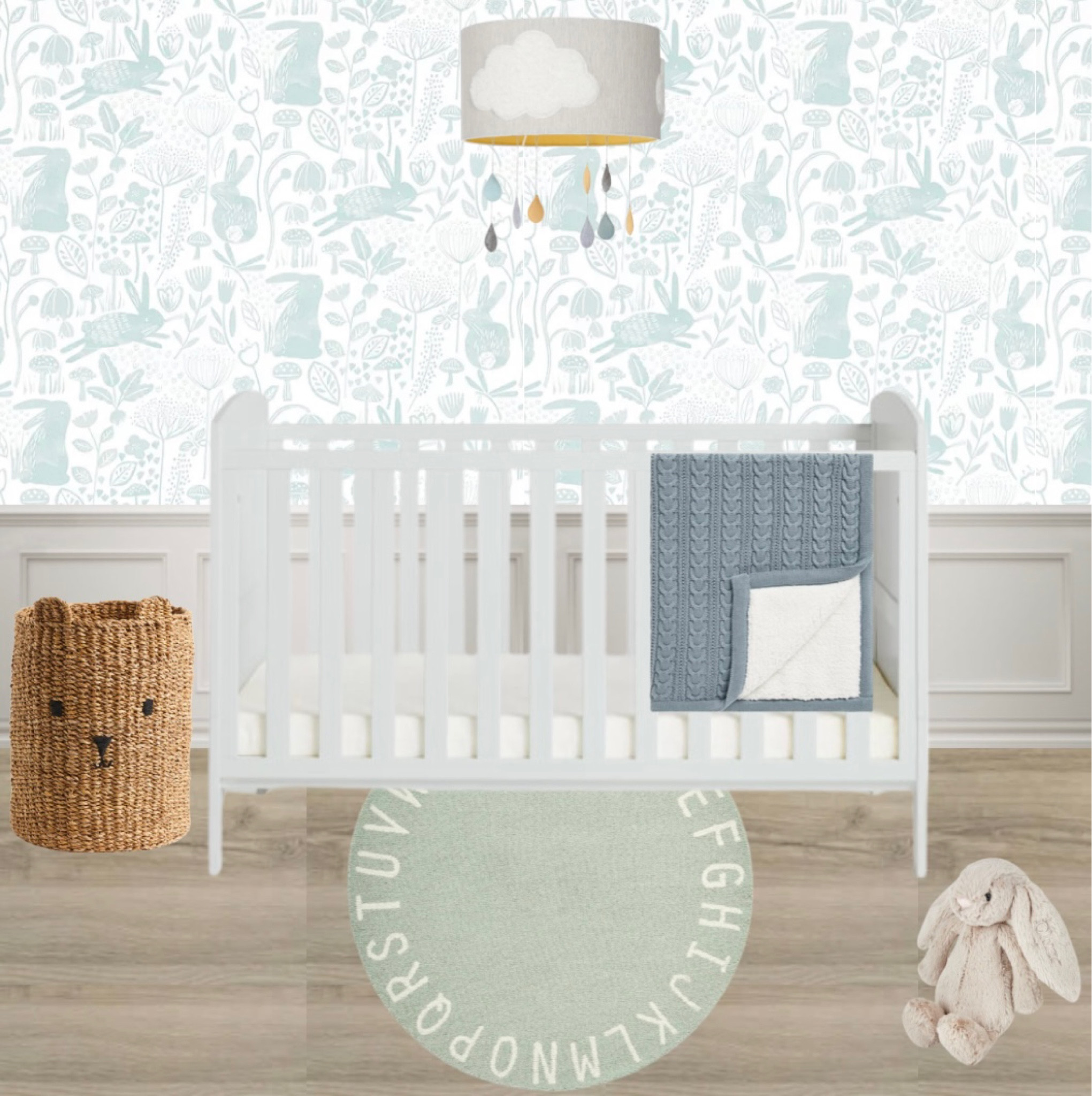 #nursery #nurserydesign #nurserywallpaper #babyroom #bluewallpaper #whitecot #babyboy #boysnursery #interiordesign #interiordecor 

#LTKbaby #LTKkids #LTKhome