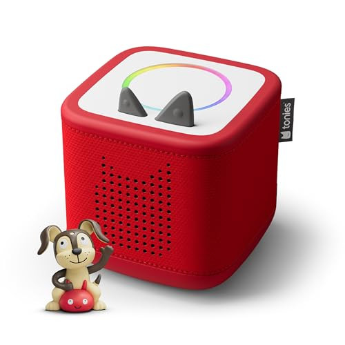 Toniebox 2 Audio Player Starter Set for Kids 1+ with Playtime Puppy - Sunset Red | Amazon (US)