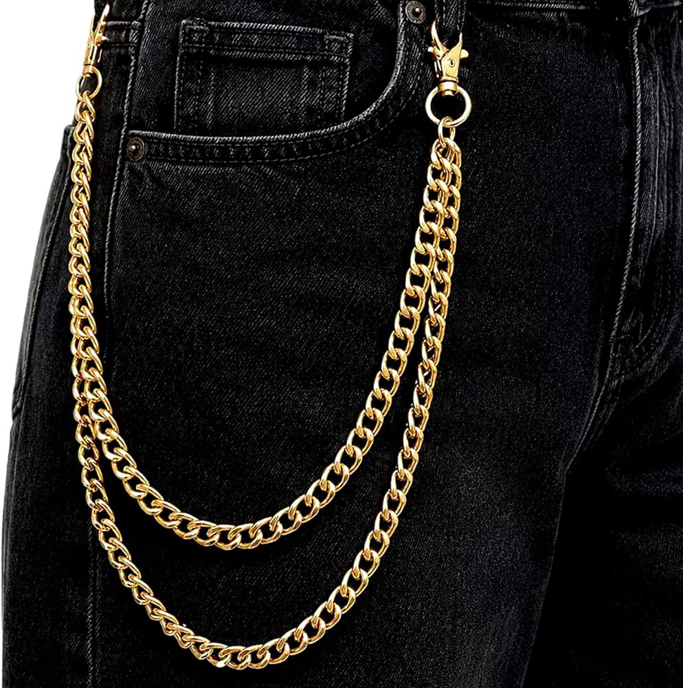 Wallet Chain \u2013 Hip Hop Heavy Duty Keychain for Belt Loops, Jeans & Pocket Use \u2013 Unisex ... | Amazon (US)