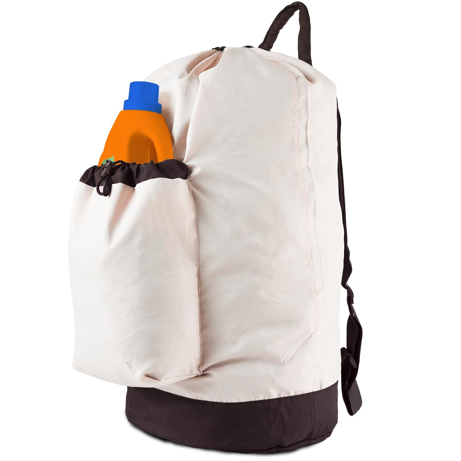 Laundry Bag Backpack with Shoulder Straps and Detergent Holder Clothes, Travel Laundry Backpack B... | Amazon (US)