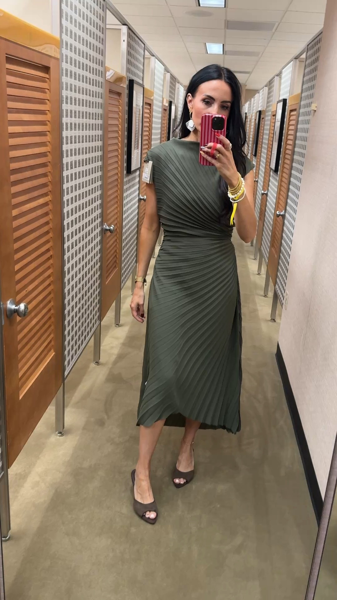 Great dress for a wedding or for work. This one is super pretty and just interesting enough.