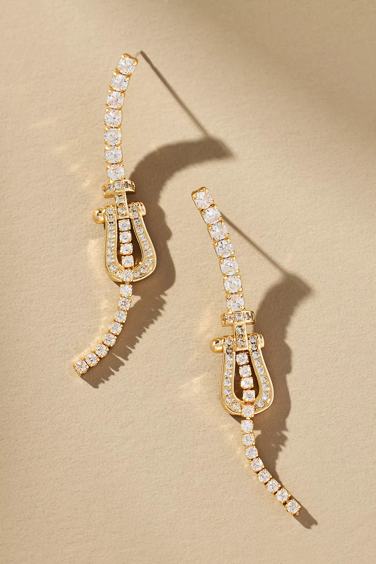 Pavé Buckle Drop Earrings | Anthropologie (US)