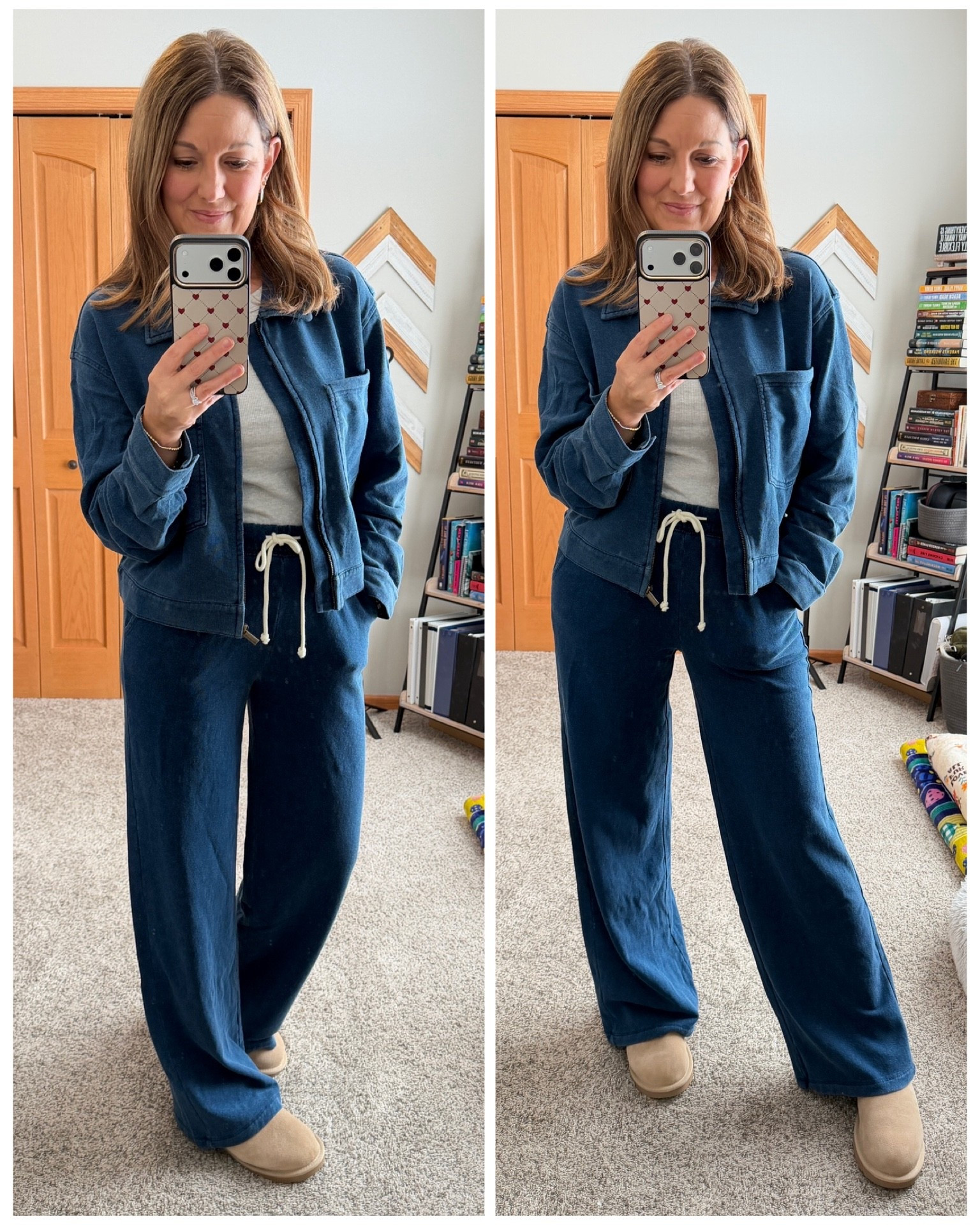 If you love Z Supply - this look is for you! Looks like denim, but it’s knit material. Sooo comfortable and would make a fabulous WFH or travel look!! 

Jacket - tts, in size S
Pants - tts, in size S
Tank - sized up one to a M
UGG slip ons - tts

Z SUPPLY | UGG | Evereve | Old Navy | Travel Look | WFH Look 


#LTKOver40 #LTKootd