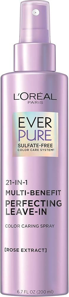 L’Oréal Paris 21-in-1 Leave In Conditioner Spray, Sulfate Free, Vegan, EverPure 6.8 fl oz - pa... | Amazon (US)