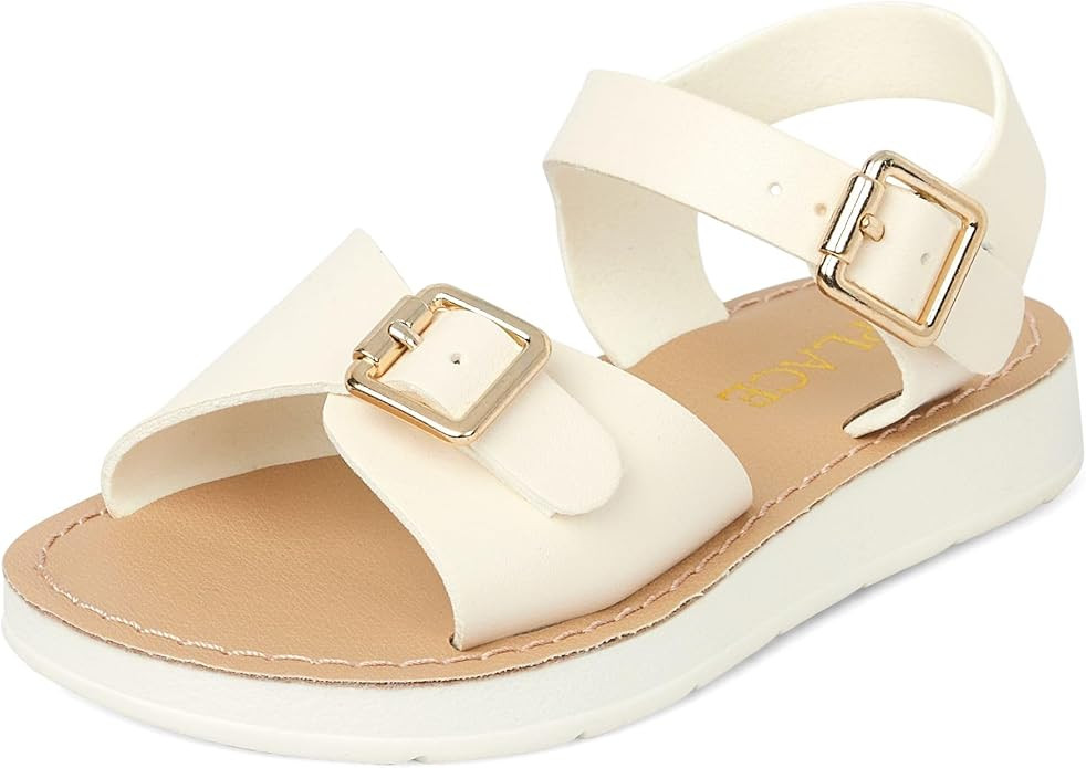 The Children's Place girls Baby Girls and Toddler Platform Sandals With Adjustable Ankle Strap | Amazon (US)
