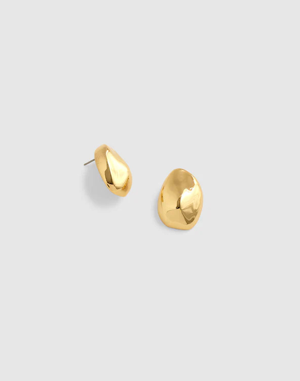 Sculpted Droplet Statement Stud Earrings | Madewell