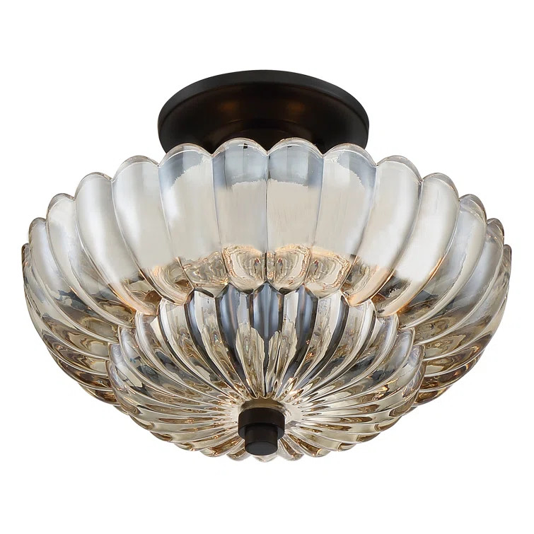 Glass Semi Flush Mount | Wayfair North America