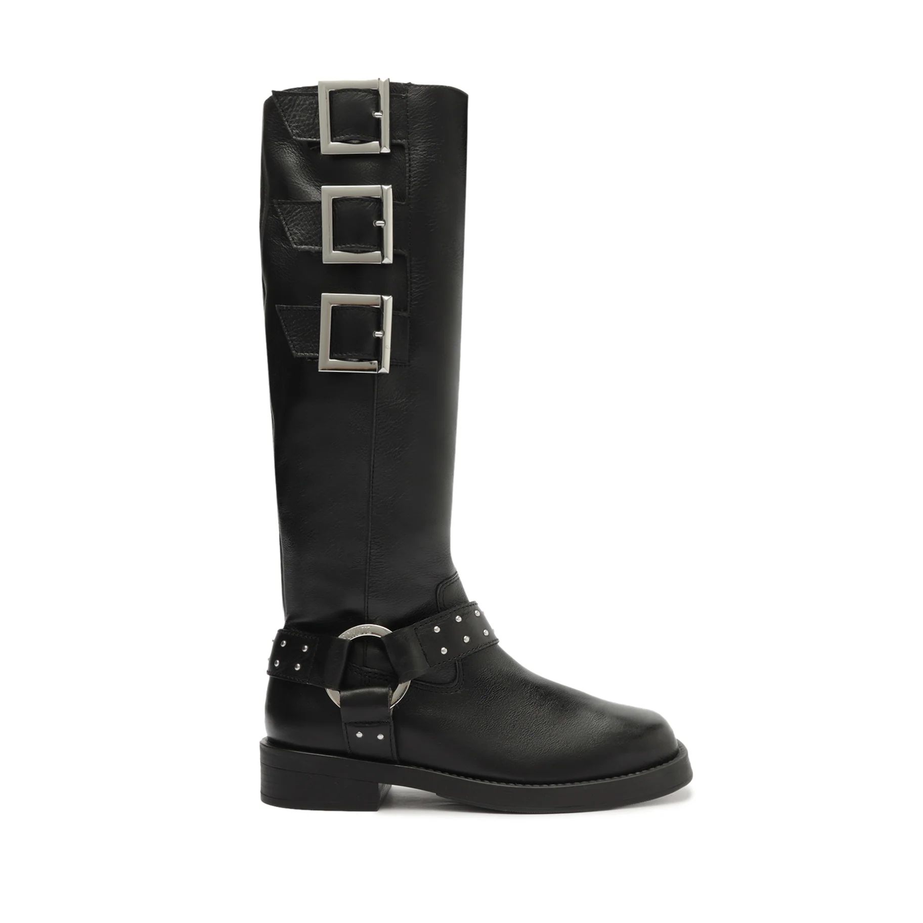 Luccia Buckle Graxo Leather Boot | Schutz Shoes (US)