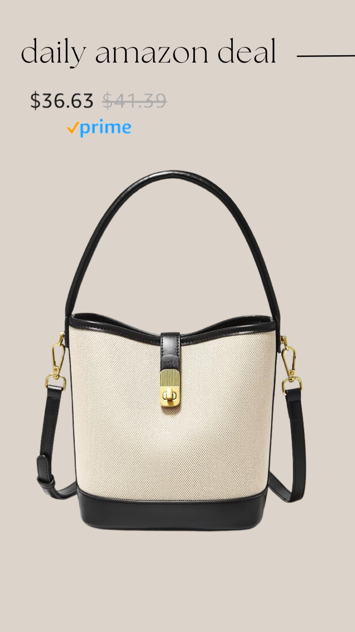 Daily Amazon deal: bucket bag 

#LTKGiftGuide #LTKSaleAlert #LTKItBag