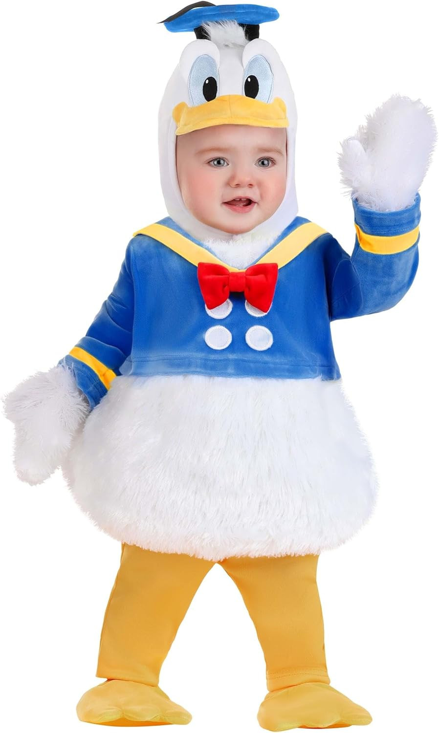 Disney Donald Duck Infant Costume - Includes Tunic, Shirt, Headpiece, Mitts, Booties & Leggings for Baby Halloween Outfit | Amazon (US)