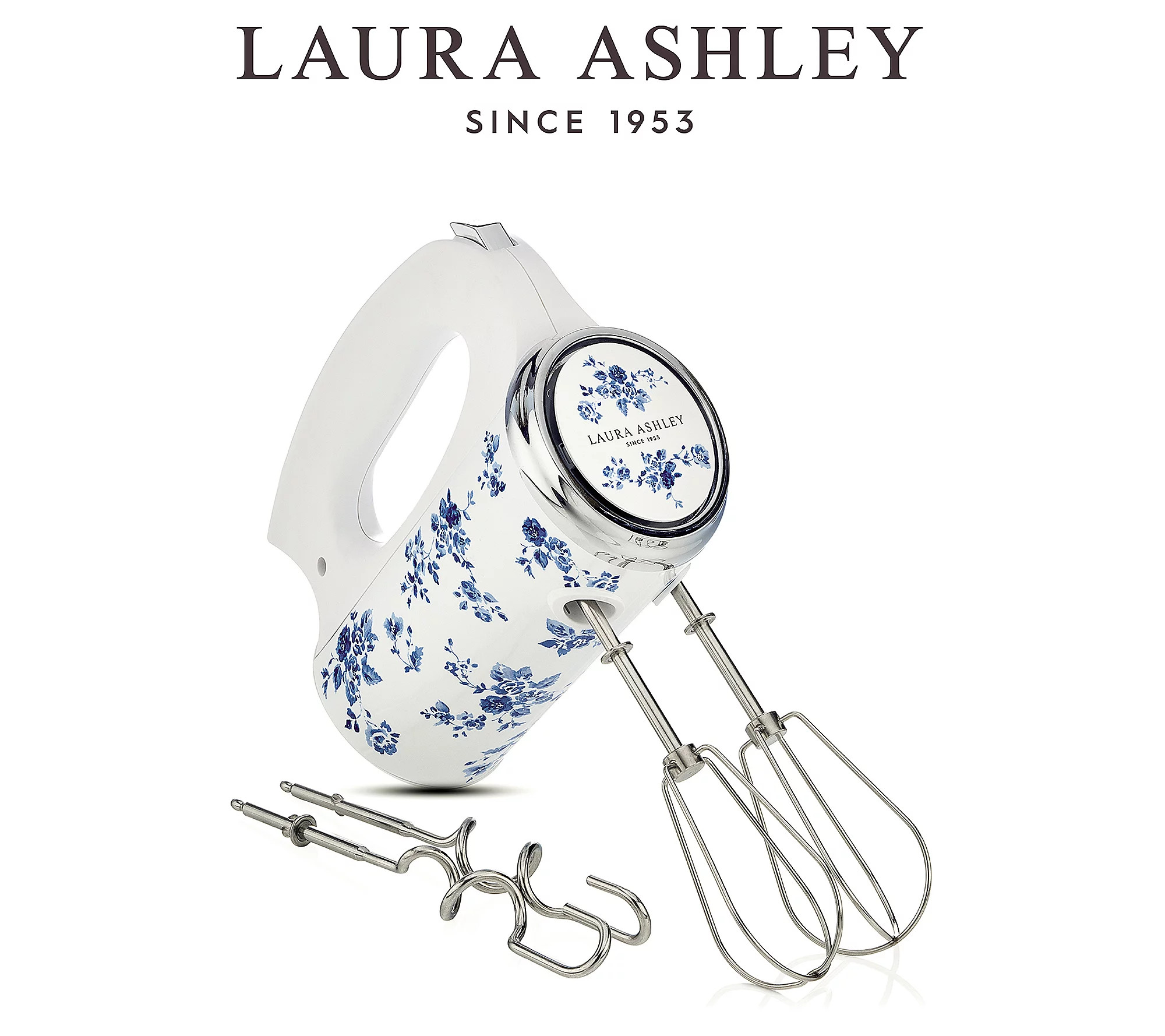 Laura Ashley 5-Speed Hand Mixer with Accessories | QVC