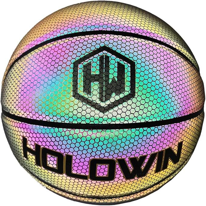 HW HOLOWIN Reflective Glowing Holographic Luminous Basket Ball for Night Game, Perfect HoloHoops ... | Amazon (US)