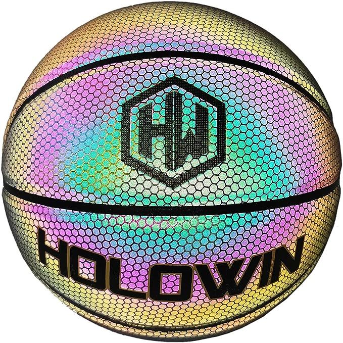 HW HOLOWIN Reflective Glowing Holographic Luminous Basket Ball for Night Game, Perfect HoloHoops ... | Amazon (US)