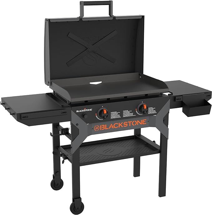 Blackstone 2311 Iron Forged 28” Omnivore Griddle with X-Braced Hood, Powder Coated Steel, Black | Amazon (US)