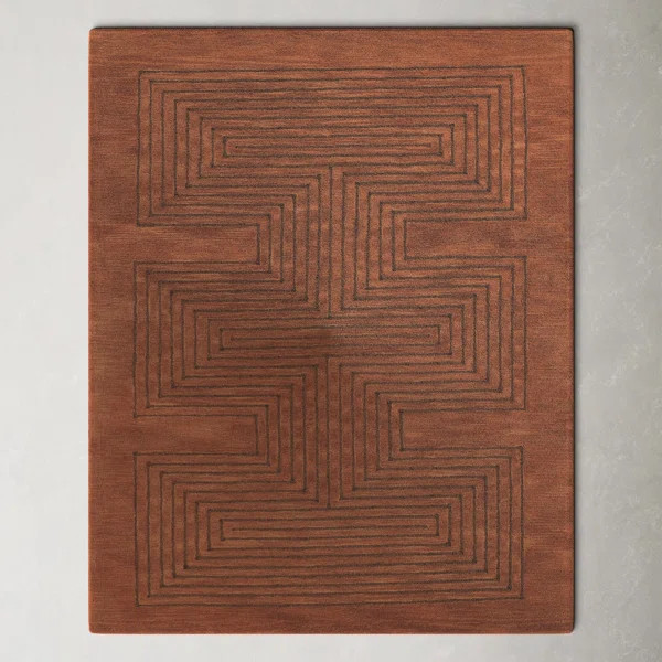 Orlie Handmade Wool Copper Rug | Wayfair North America
