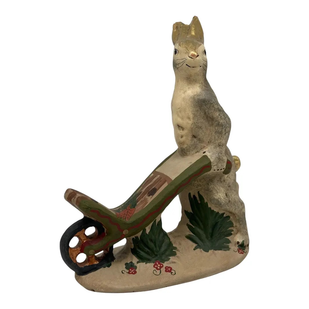 Vintage Walnut Ridge Primitives Chalkware Rabbit Hare  Kathi Lorance Bejma 1996 | Etsy (US)