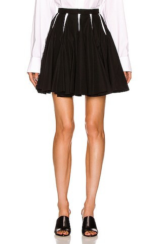 ALAÏA Skater Skirt in Black | FWRD 