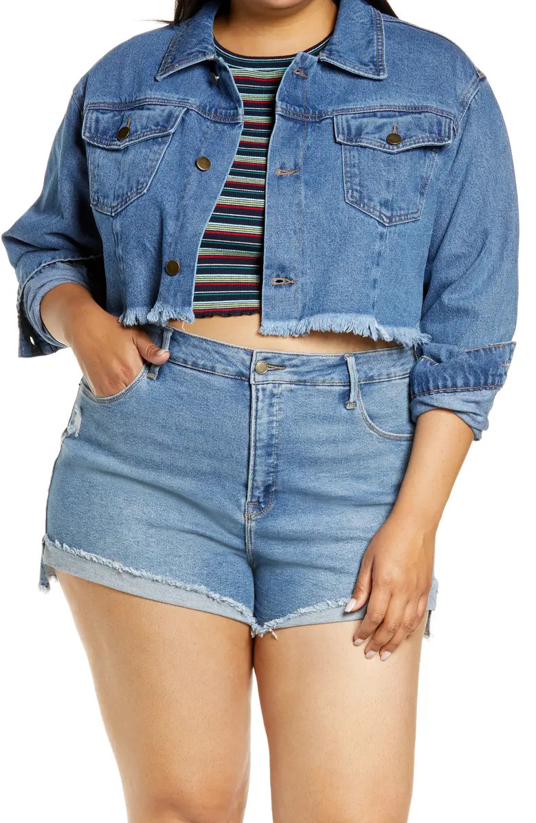 Cutoff Boyfriend Denim Jacket | Nordstrom | Nordstrom