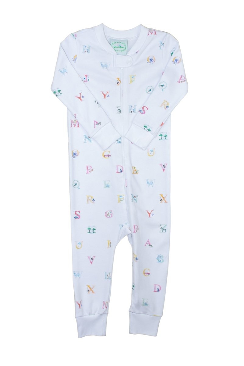 ABC Loungewear Onesie | Grace and James Kids