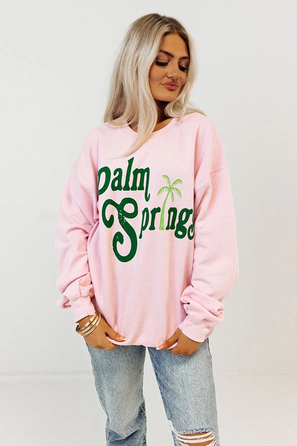 Palm Springs Graphic Sweatshirt | Impressions Online Boutique
