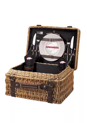 Picnic Time Ncaa Arkansas Razorbacks Champion Picnic Basket, Black | Belk