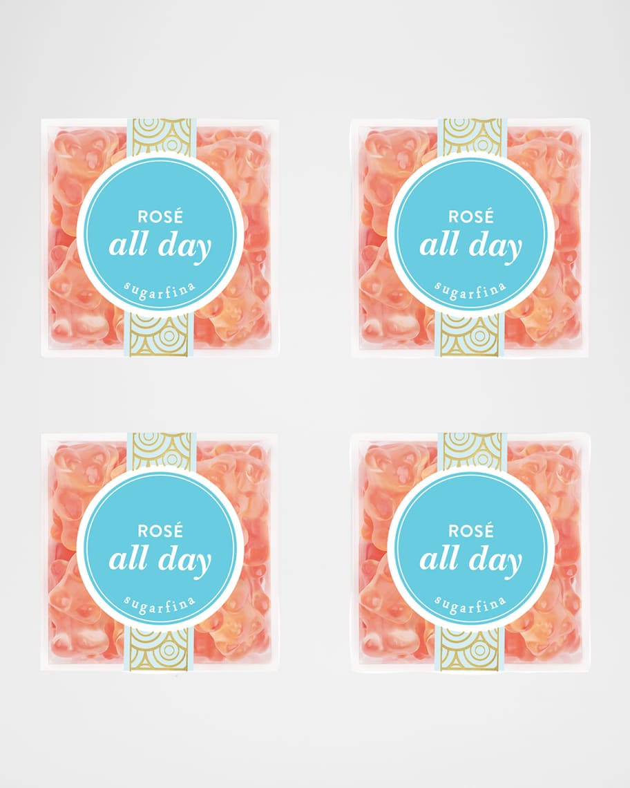 Sugarfina Rose All Day Bears, Small Cube 4-Piece Kit | Neiman Marcus