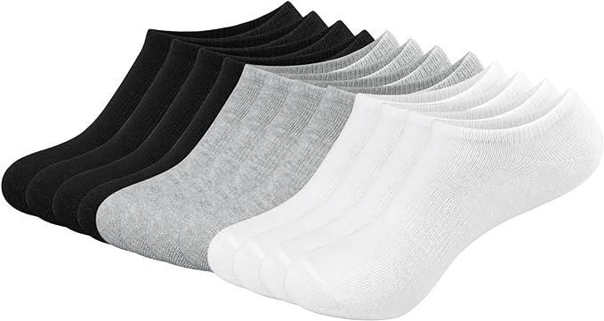 4/8/12 Pairs Men and Women No Show Socks, Low Cut Short Socks, Breathable Soft Casual Socks, Wome... | Amazon (US)