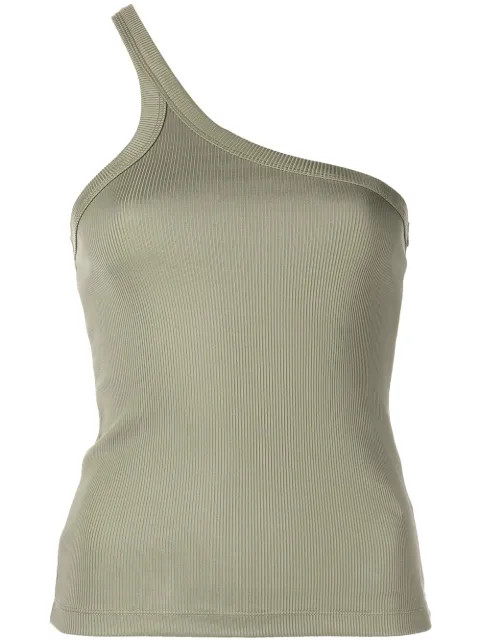 ANINE BING Ren Asymmetric Tank Top - Farfetch | Farfetch Global