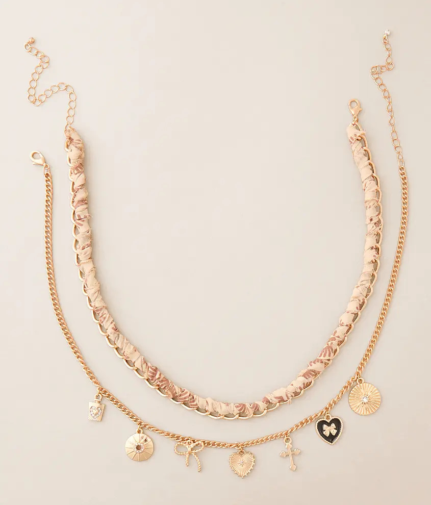 2 Pack Charm Necklace Set | Buckle