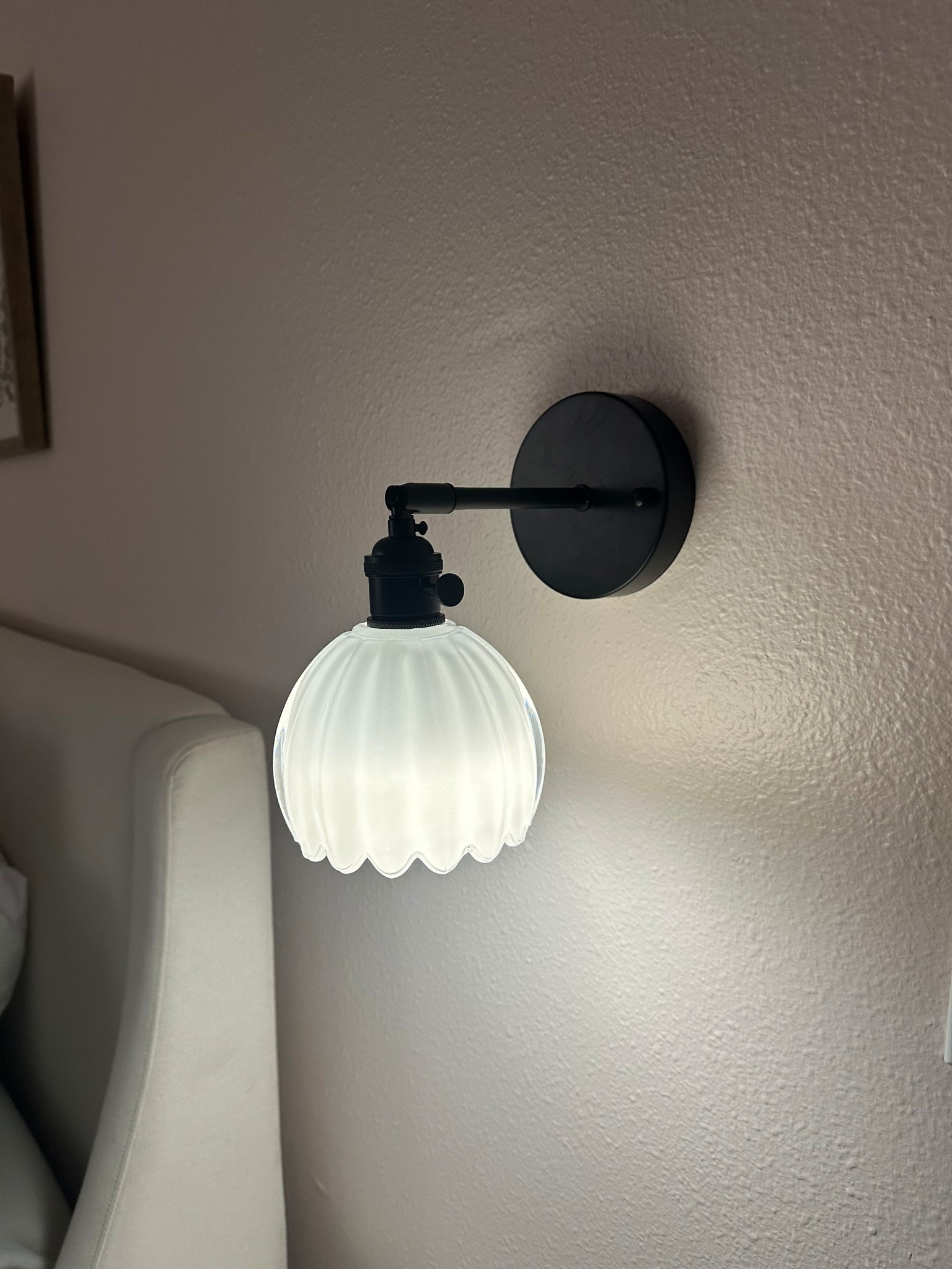 Battery operated wall sconce to cozy up our bedroom. Love the detail on this!! Can also be hardwired 

#LTKStyleTip #LTKHome #LTKFindsUnder100