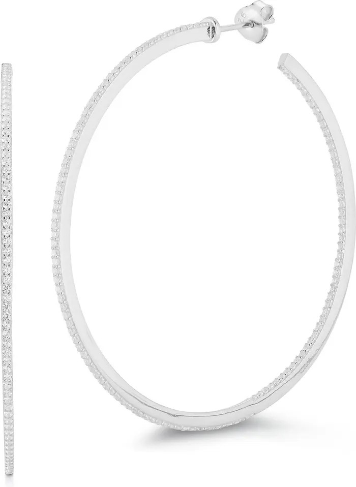 SPHERA MILANO XL CZ Hoop Earrings | Nordstromrack | Nordstrom Rack