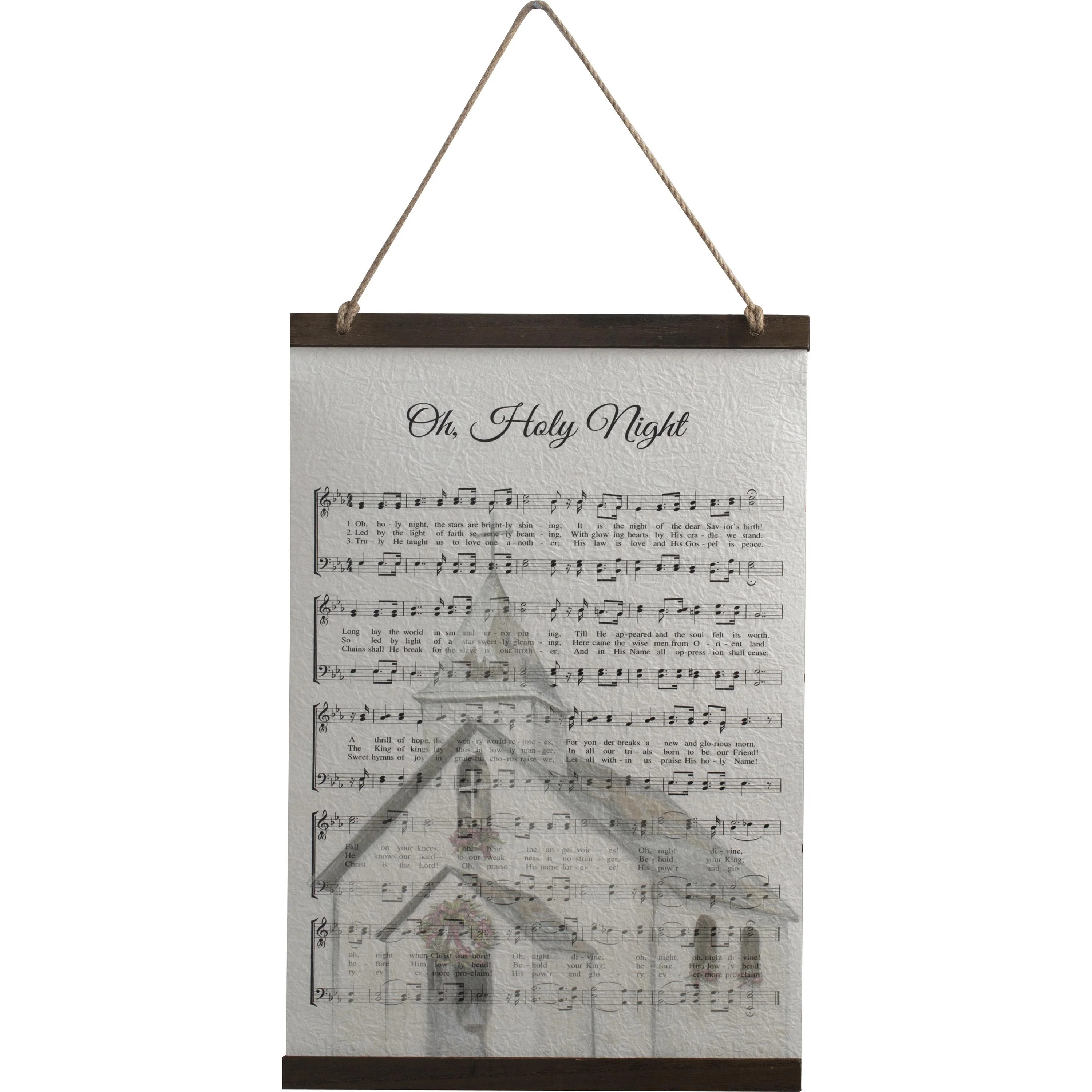 Oh, Holy Night Sheet Music Christmas Wall Art , 18 in x 12 in, by Holiday Time | Walmart (US)