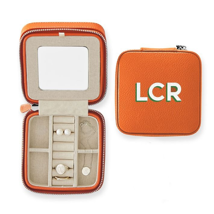 Small Travel Jewelry Case, Shadow Printed | Mark and Graham