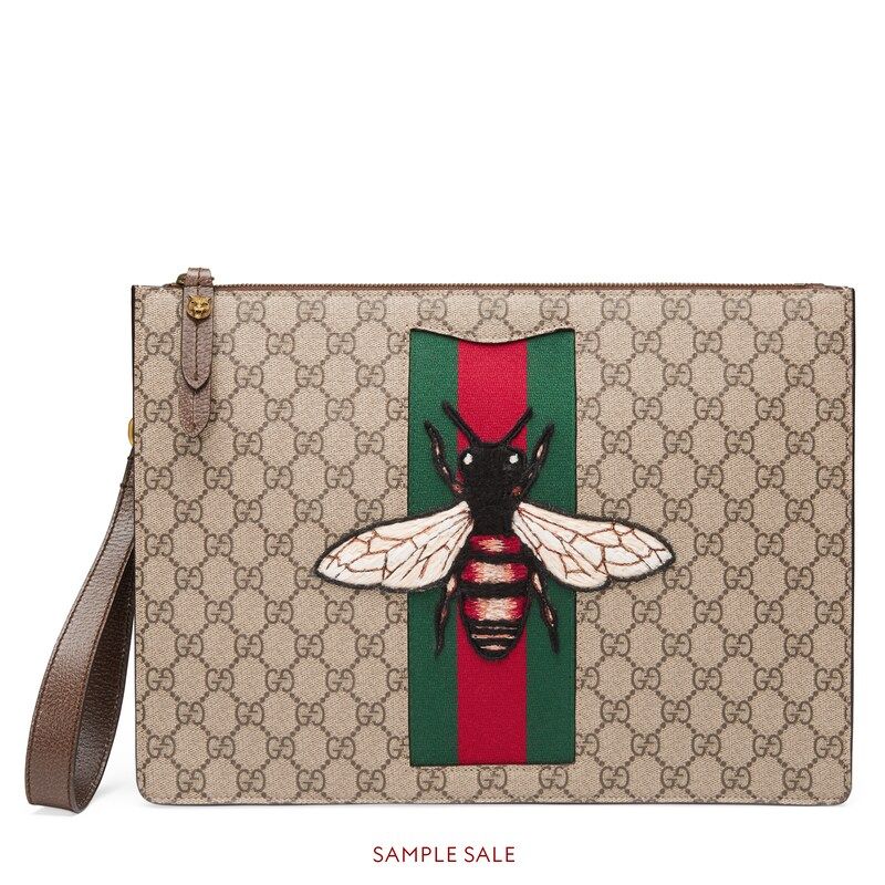 GG Supreme men's bag with bee | Gucci (US)