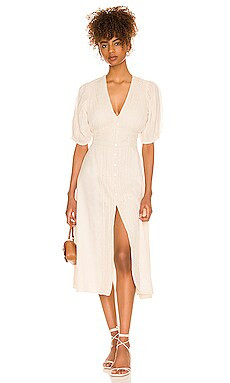 Cleobella Magnolia Midi Dress in Cream from Revolve.com | Revolve Clothing (Global)