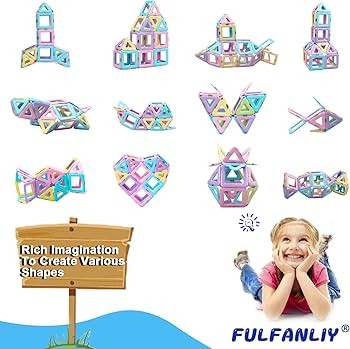 38PCS Magnetic Building Blocks Magnetic Tiles Educational Magnet Toys for Kids Learning Developme... | Amazon (UK)