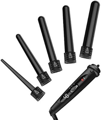 ATMOKO by Homitt 5 in 1 Curling Wand Set with 5 Interchangeable Hair Wand Curling Iron Ceramic Ba... | Amazon (US)