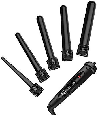 ATMOKO by Homitt 5 in 1 Curling Wand Set with 5 Interchangeable Hair Wand Curling Iron Ceramic Ba... | Amazon (US)