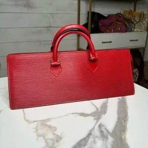 Louis Vuitton Vintage Sac Triangle Red Epi Leather | Poshmark
