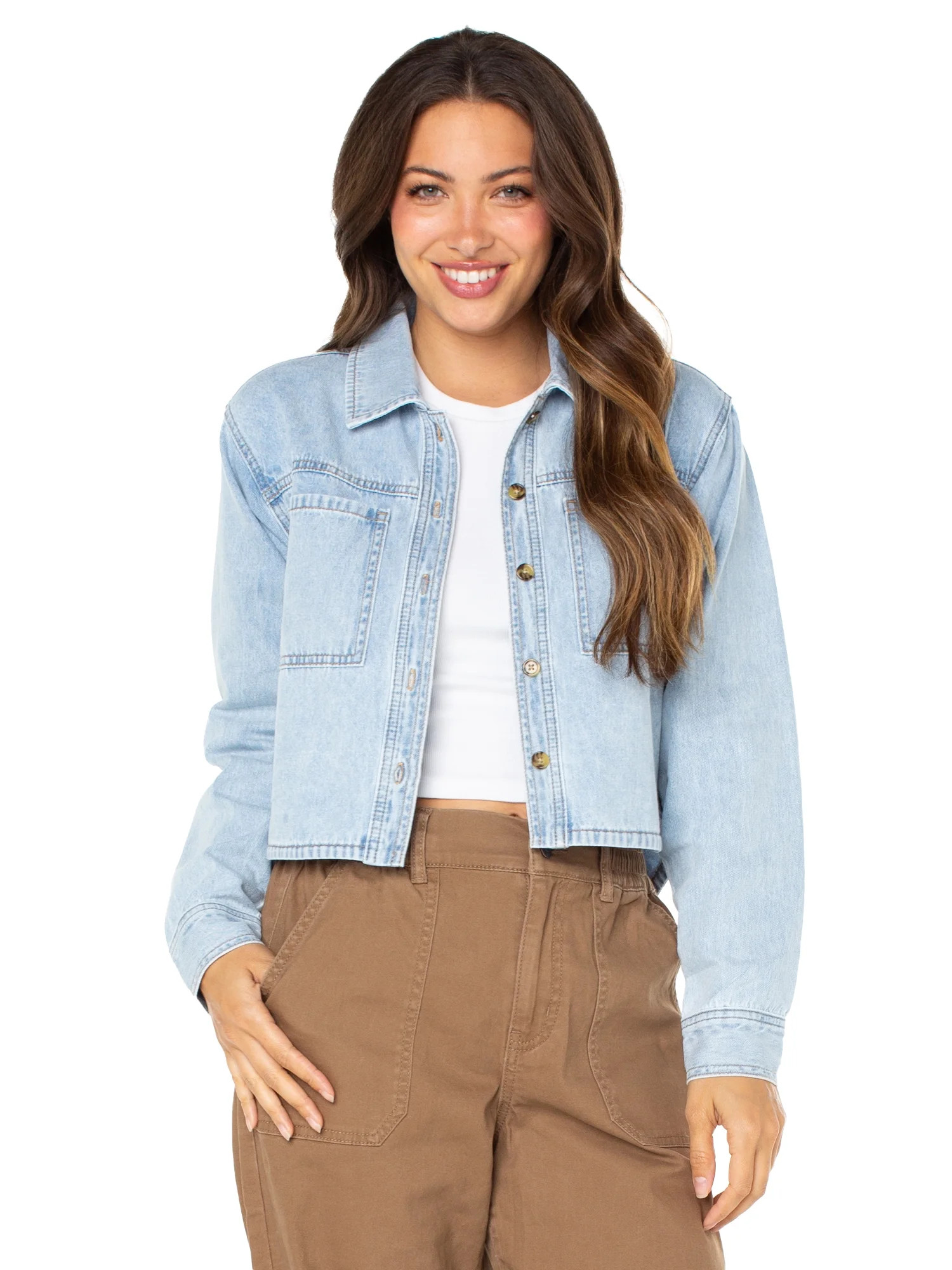 Celebrity Pink Juniors Hi Low Long Sleeve Shirt (Sizes XXS-XXXL) | Walmart (US)