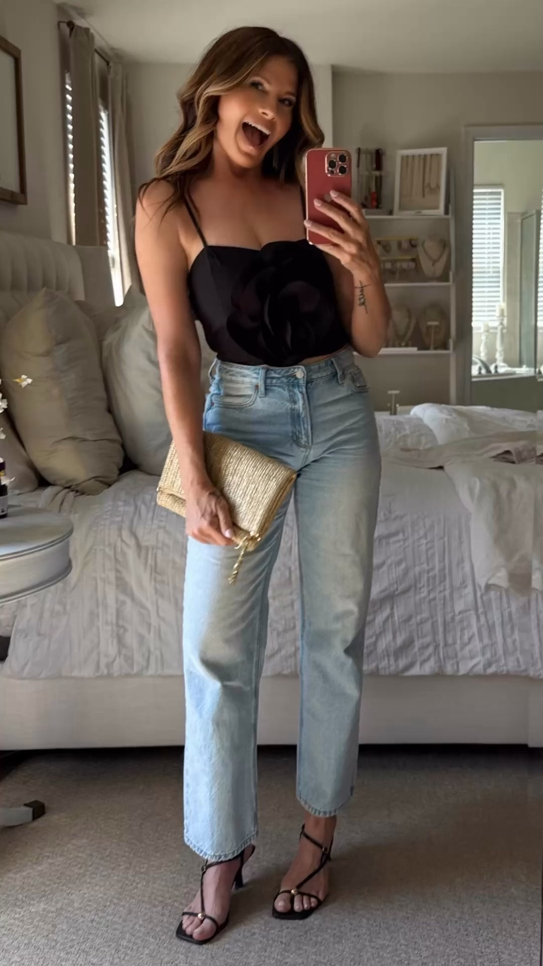 Flower Backless Summer Top. Comes in many colors and looks high end. 

Top - tts//jeans - tts//heels - tts

#LTKdayinmylife #LTKOver40