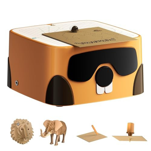 BEAVERBOT Kids Cardboard Cutter Tool - Safe DIY Construction Kit for Children Ages 3+, Educational STEM Craft Toy for Boys & Girls, Creative Art and Building Project Set | Amazon (US)