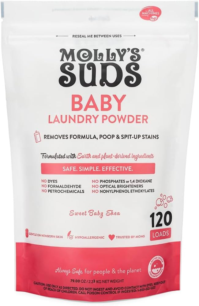Molly's Suds Baby Laundry Detergent Powder | Removes Formula, Poop & Spit-Up Stains | Extra Gentl... | Amazon (CA)