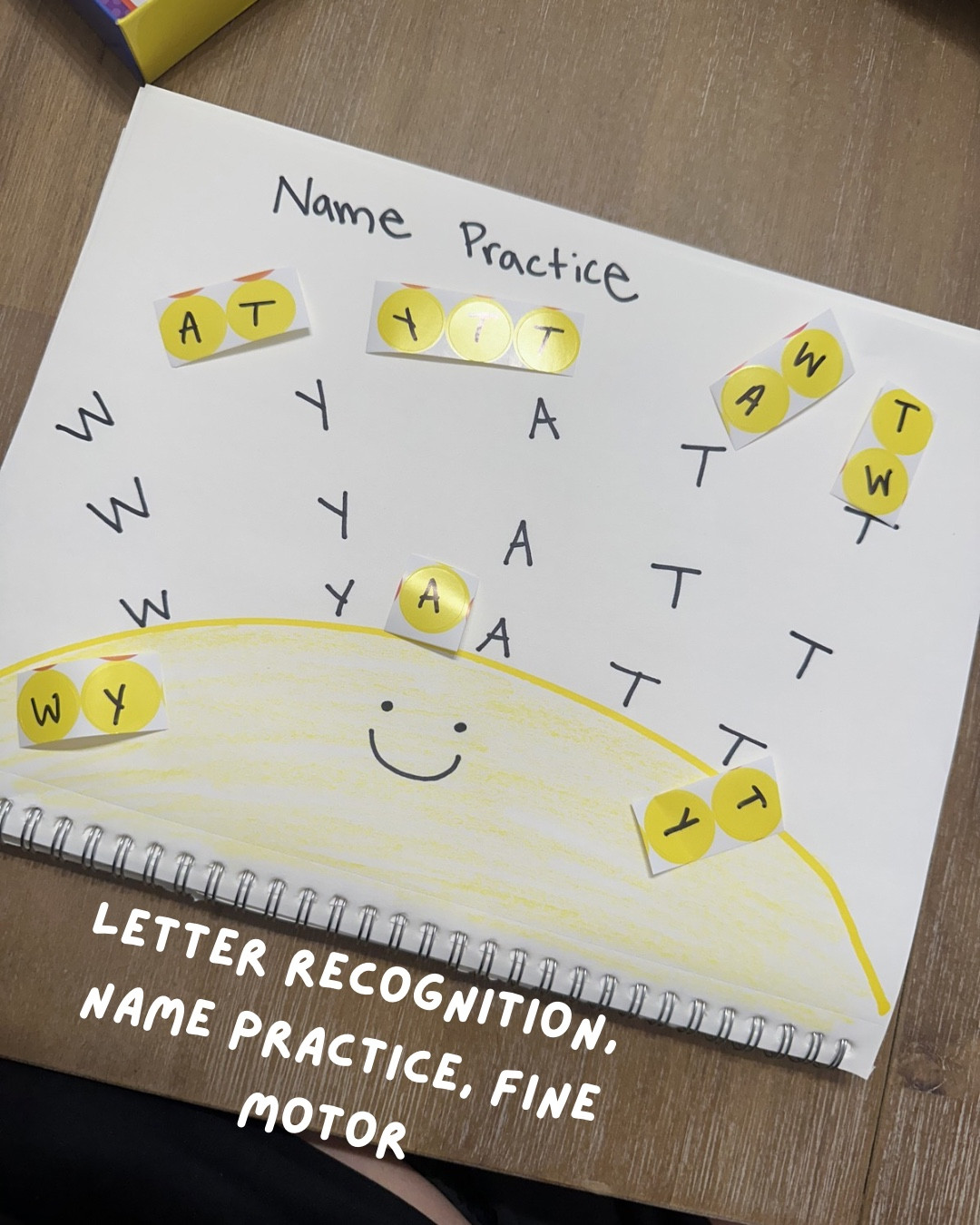 summer learning journal for my 3 year old toddler - working on name recognition! 


learning journal // toddler learning // name practice // toddler educational // letters // summer learning