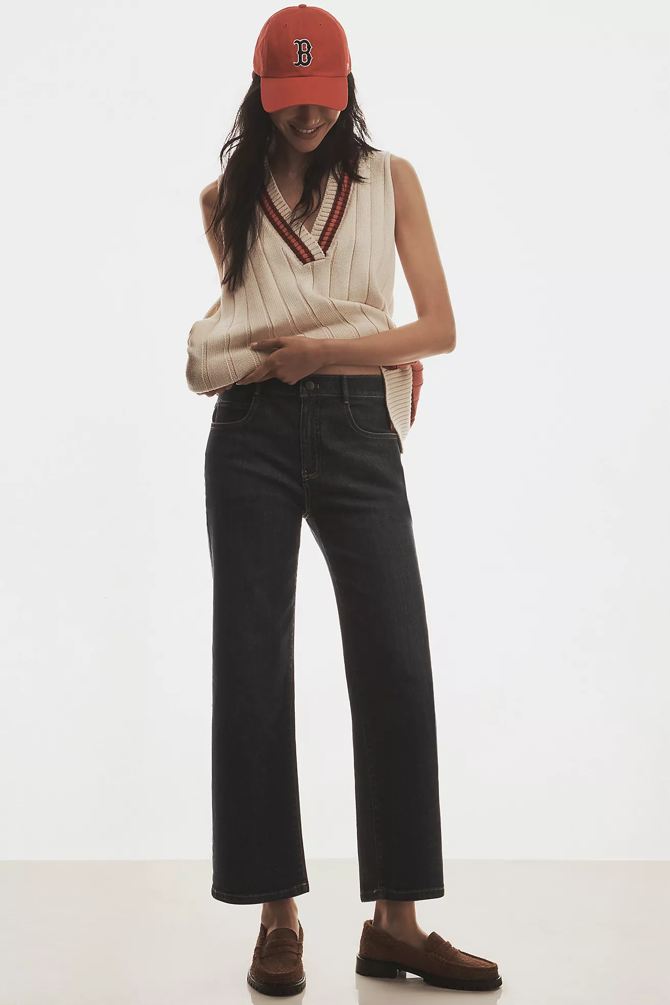 By Anthropologie Sporty V-Neck Sweater Vest | Anthropologie (US)