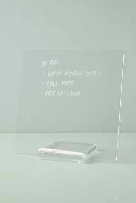 Acrylic Dry Erase Memo Tablet | Anthropologie (US)