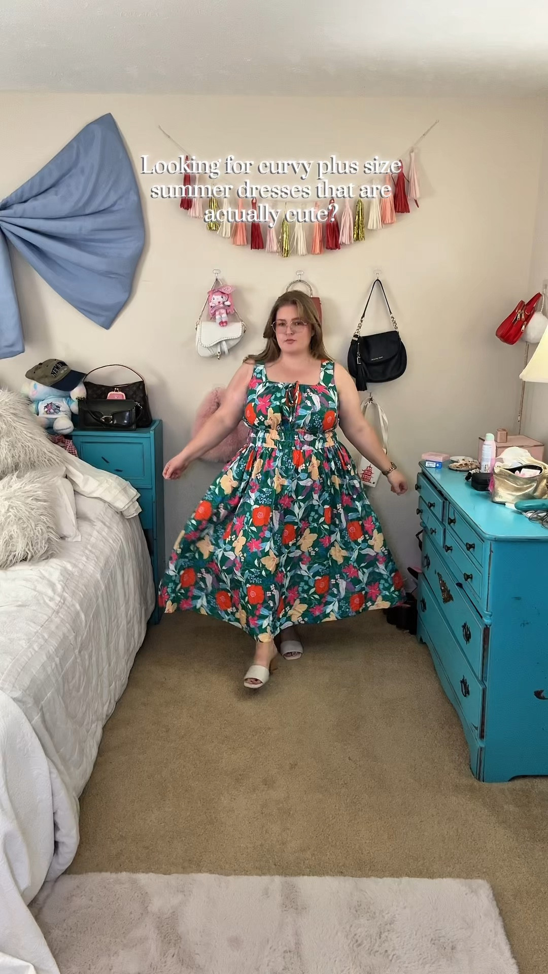 Looking for affordable summer plus size dresses that are actually cute? Try these! I'm a size 16 wearing 2x in these midi summer sun dresses • plus size summer outfit inspo • plus size outfits • plus size dress • plus size sun dress 

#LTKootd #LTKPlusSize