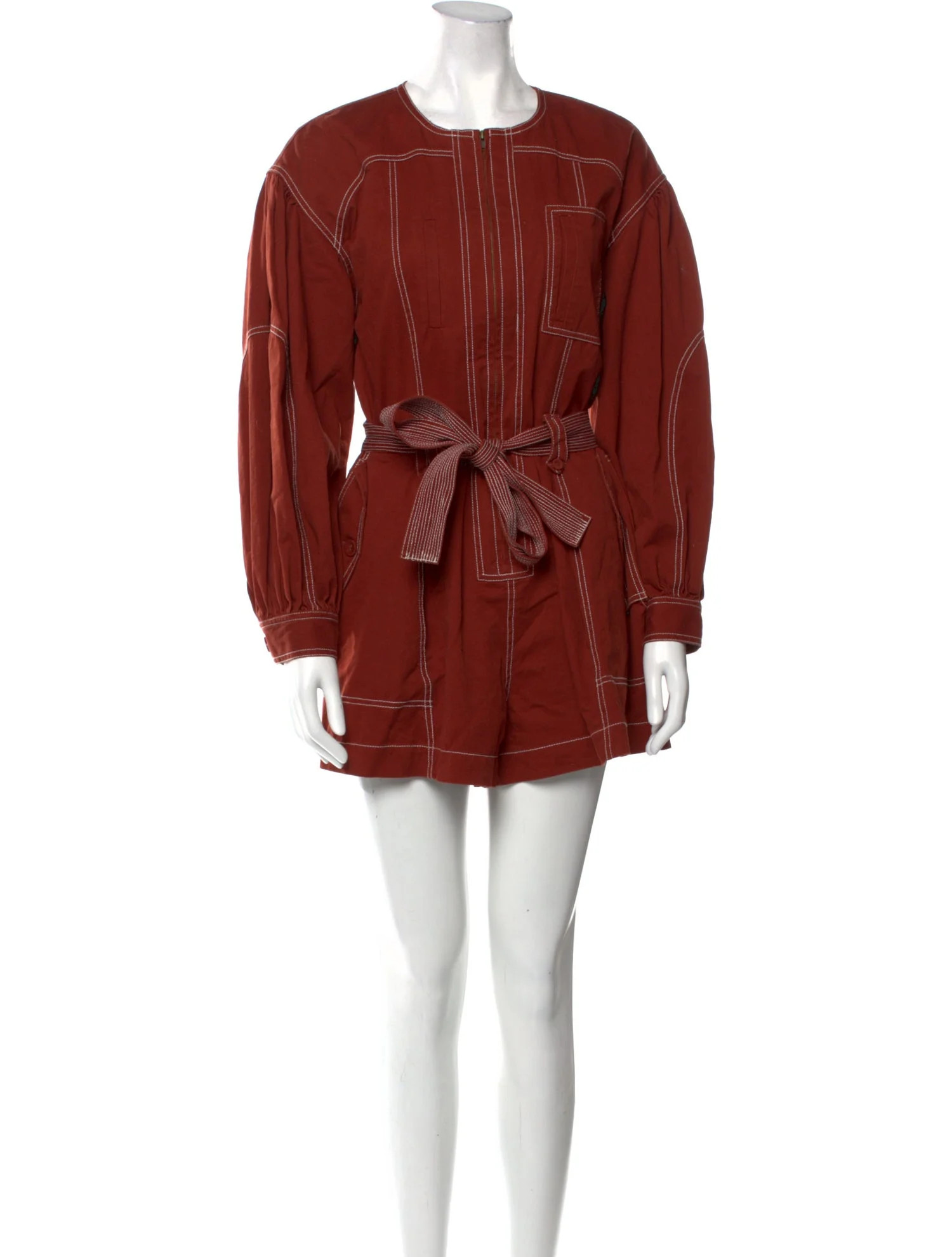 Striped Crew Neck Romper | The RealReal