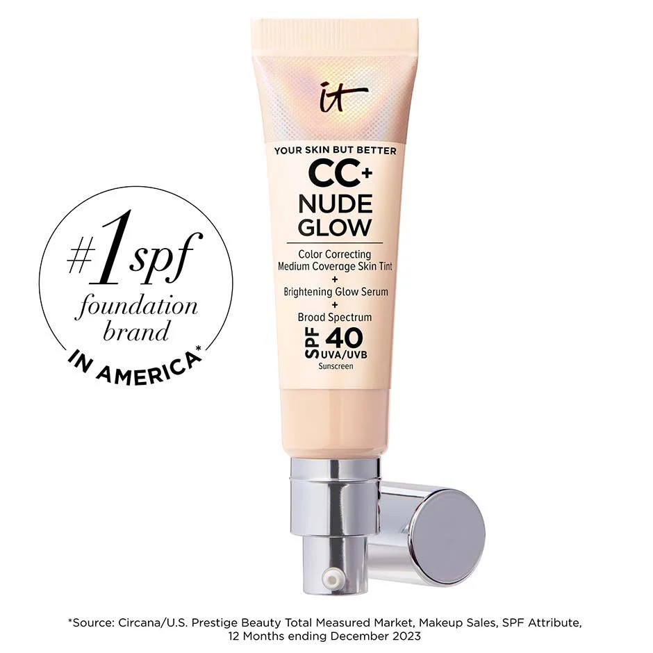 CC+ Nude Glow Lightweight Foundation + Glow Serum with SPF 40 | IT Cosmetics (US)