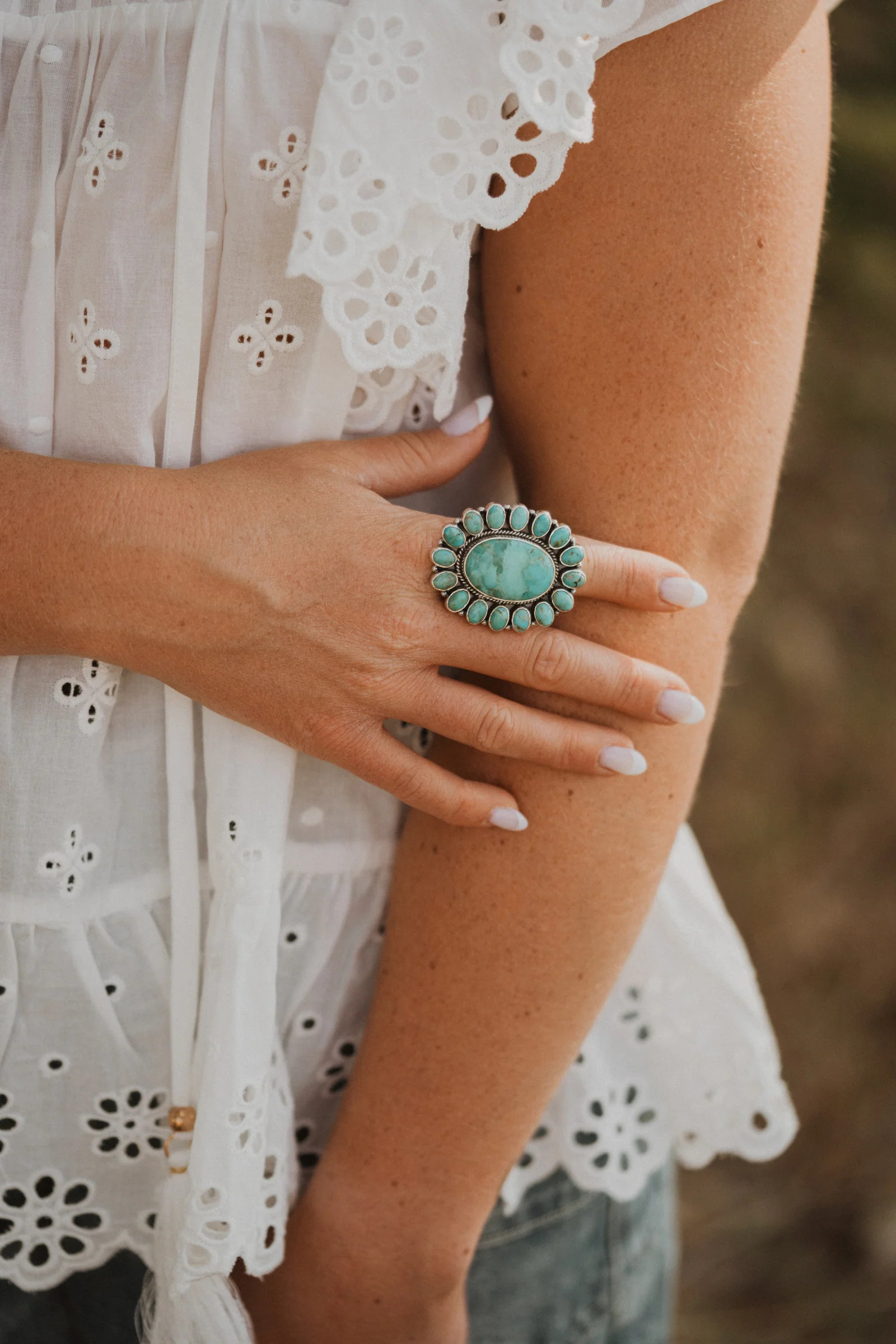 Irina Ring | Turquoise | Goldie Lew Jewelry, LLC
